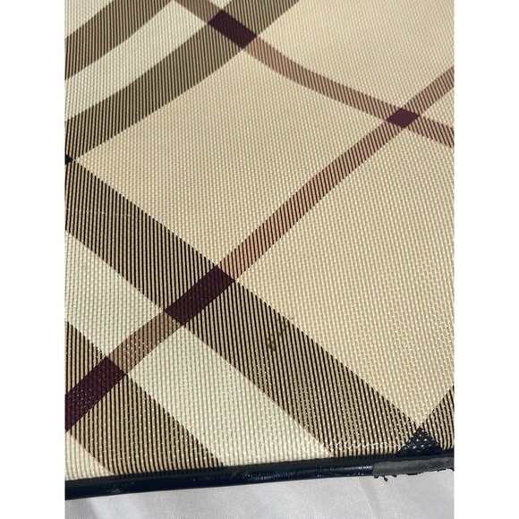 Vintage BURBERRY NICKIE Large Landscape Supernova/Black Check Tote Bag Canvas - Picture 5 of 13